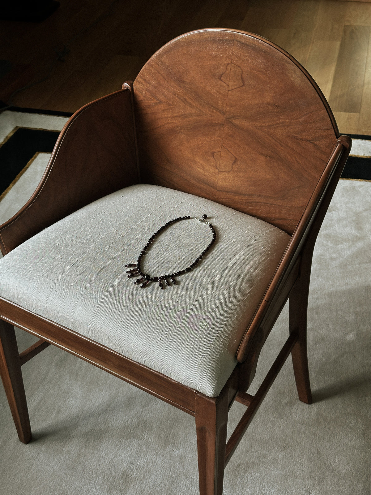 Garnet Beaded Necklace
