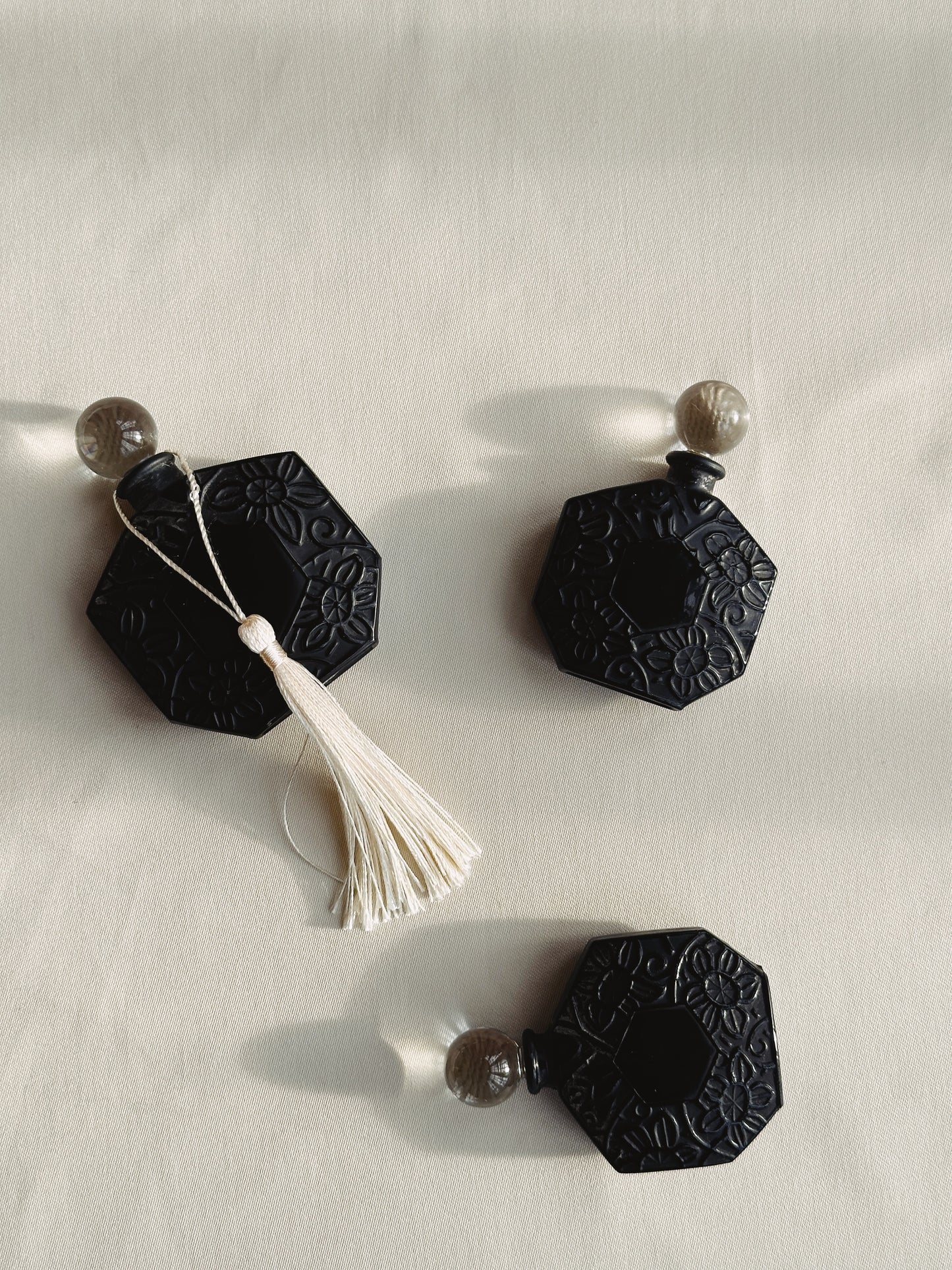 Set of Three Art Deco Scent Bottles