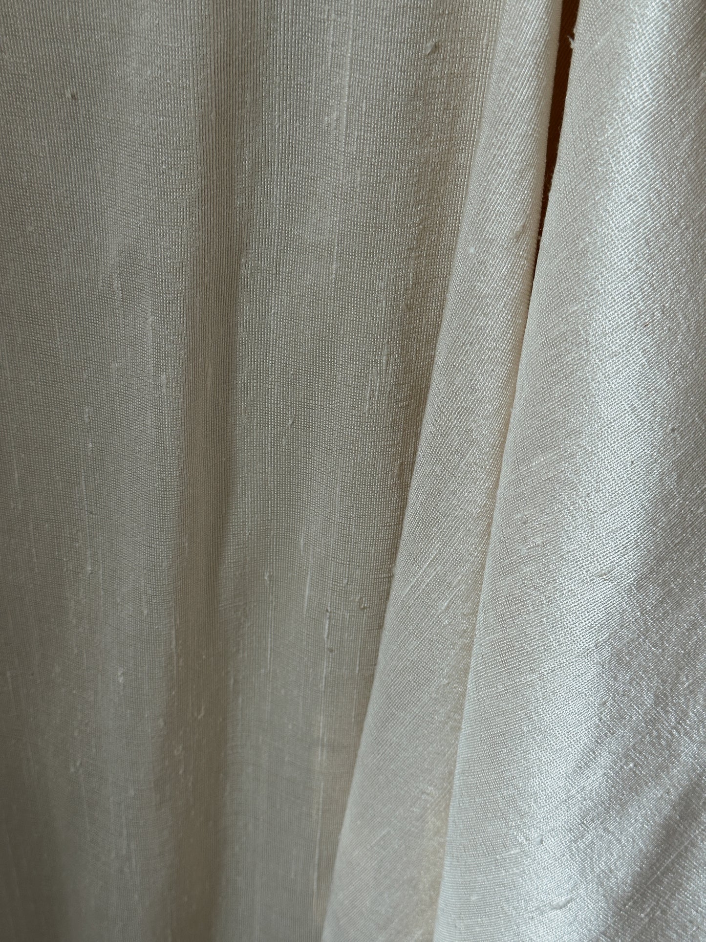 Thai Ivory Woven Silk Fabric