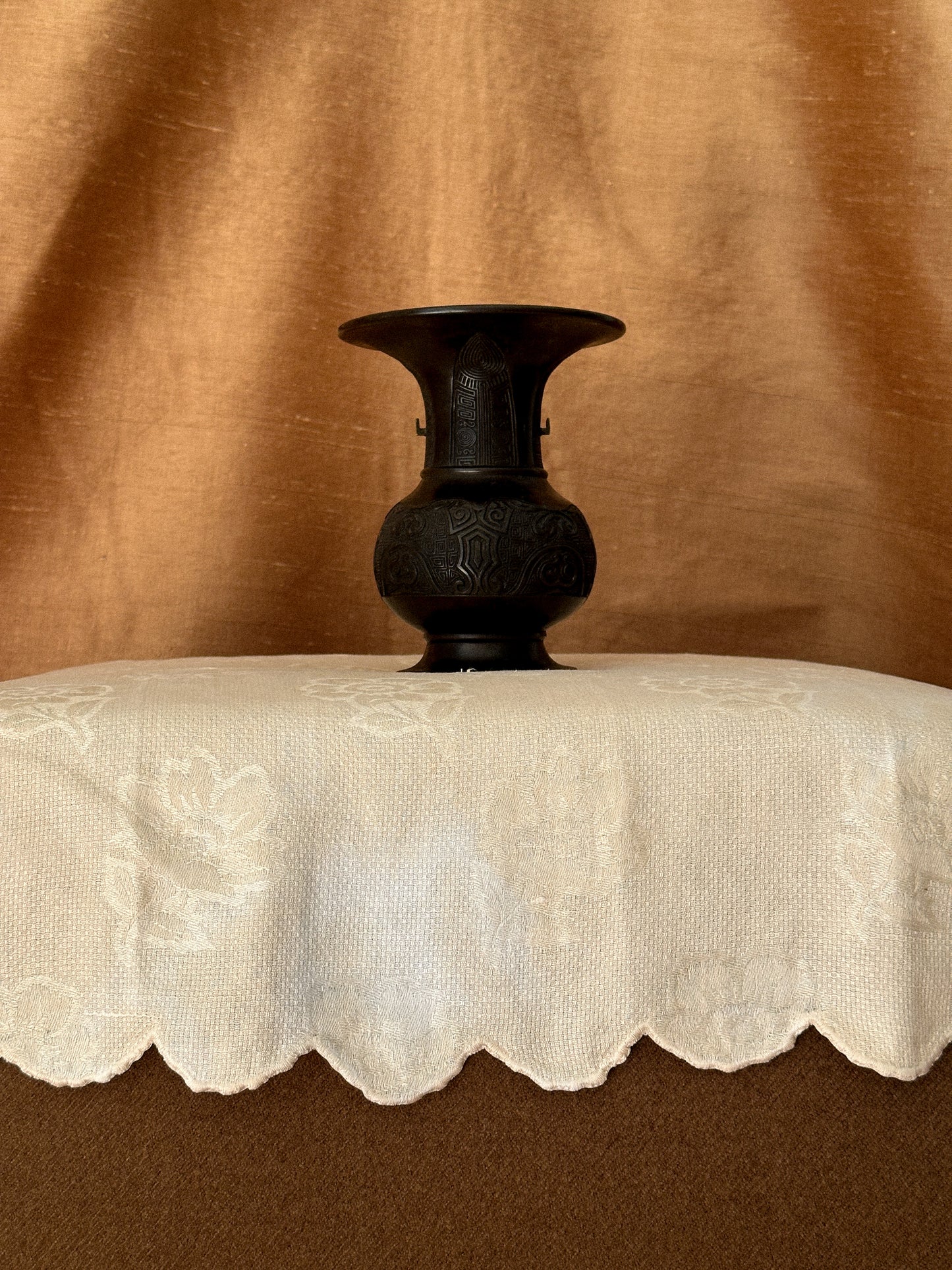 Archaistic Relief Bronze Vase