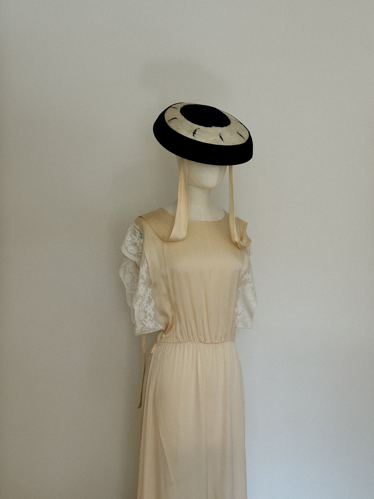 Nina Ricci Silk & Lace Dress 