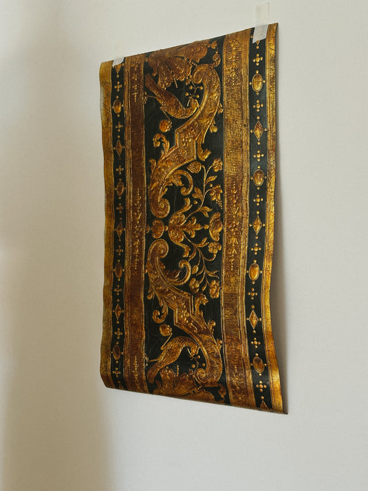 Lutson Goudleder French Gilt Leather Panel