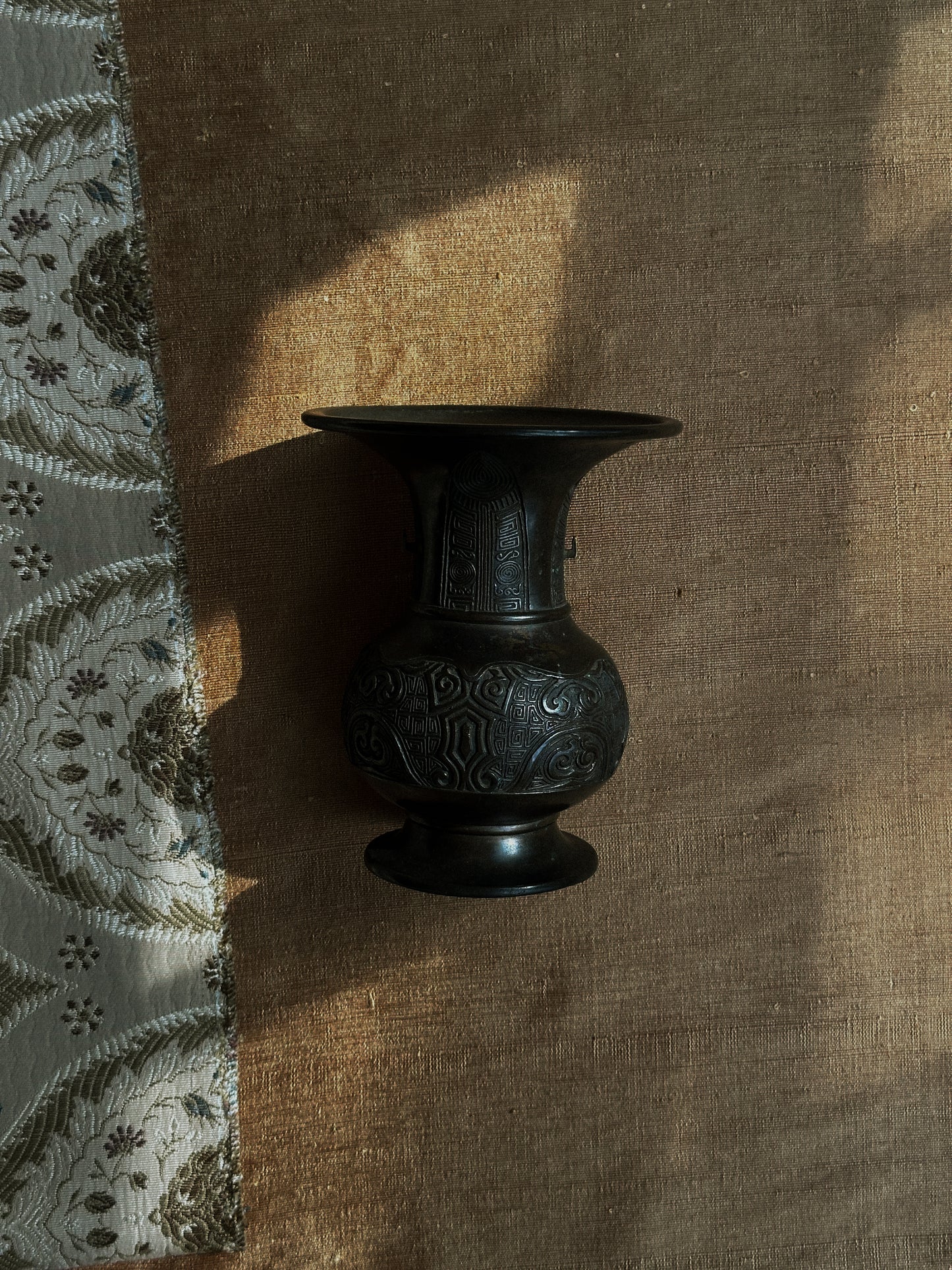 Archaistic Relief Bronze Vase
