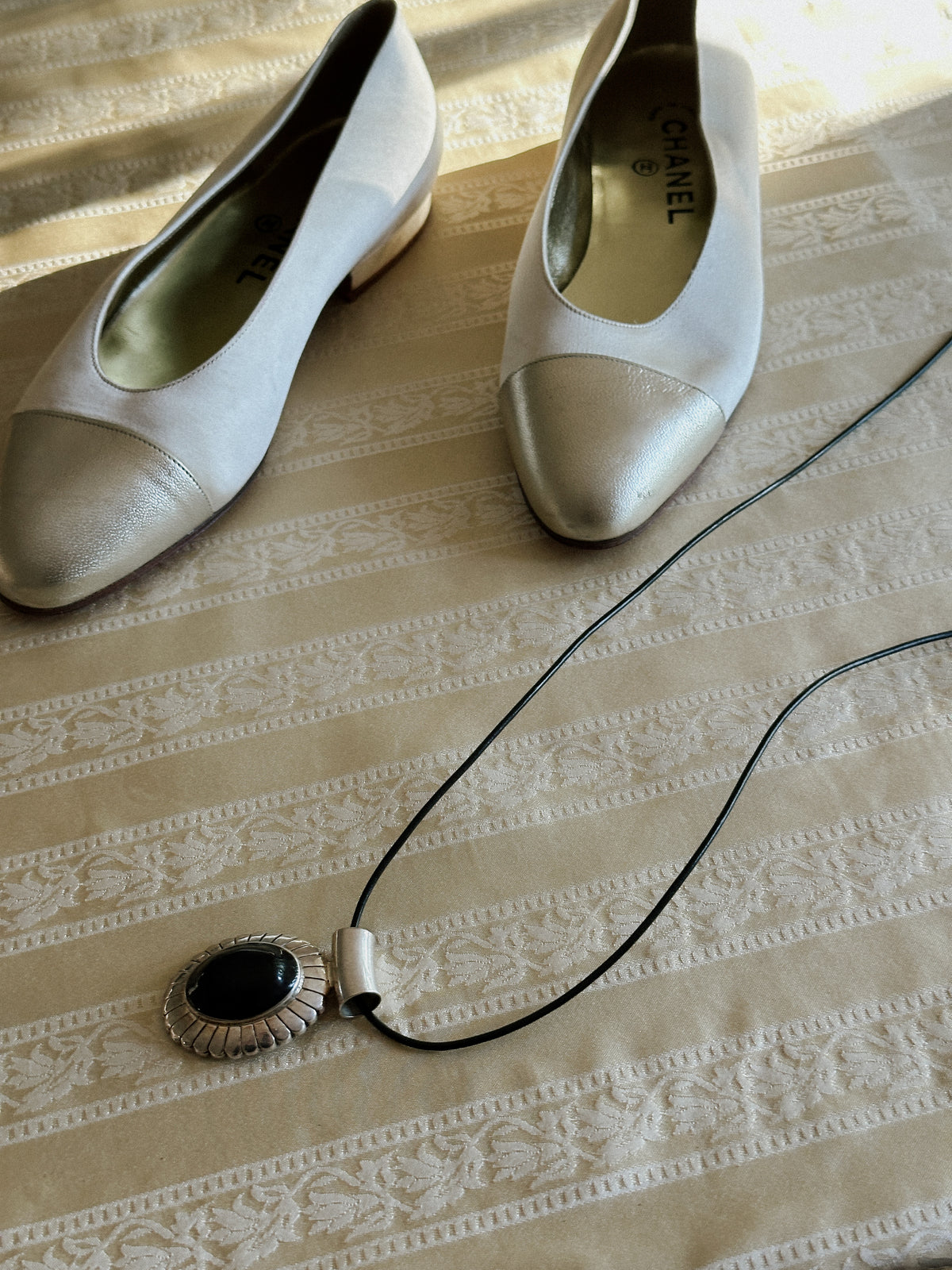 Sterling Silver & Black Onyx Pendant Necklace