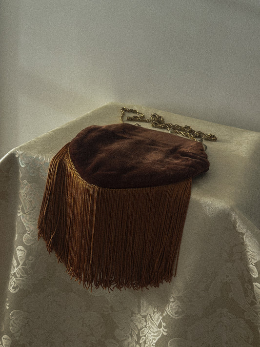 Velvet and Fringe Purse