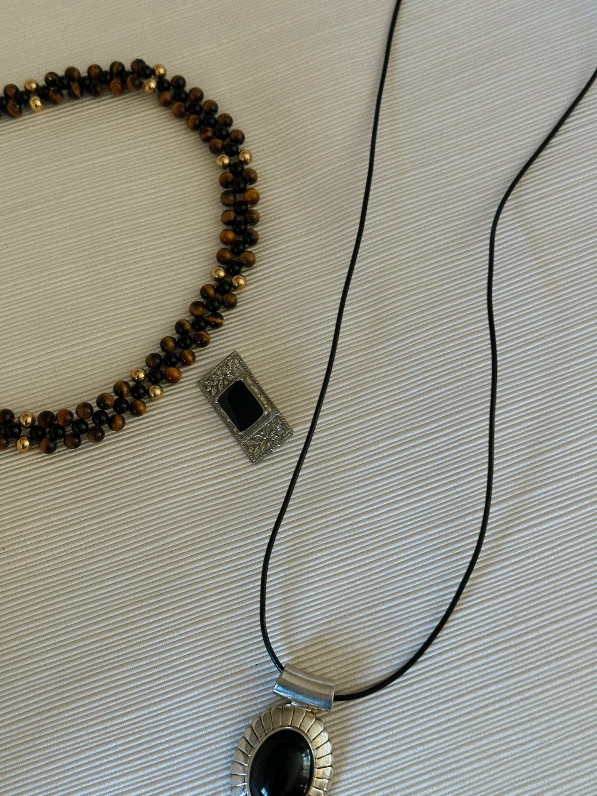 Sterling Silver & Black Onyx Pendant Necklace