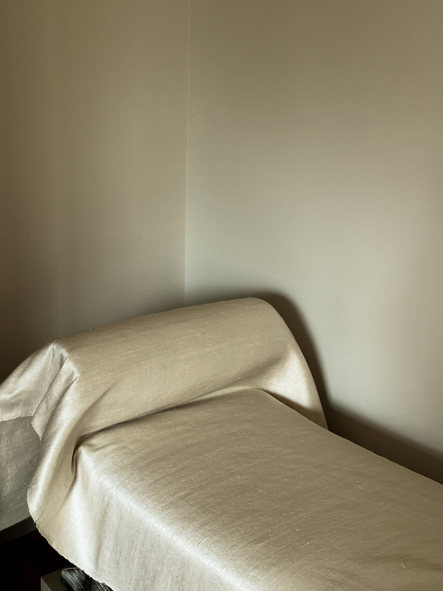 Thai Ivory Woven Silk Fabric