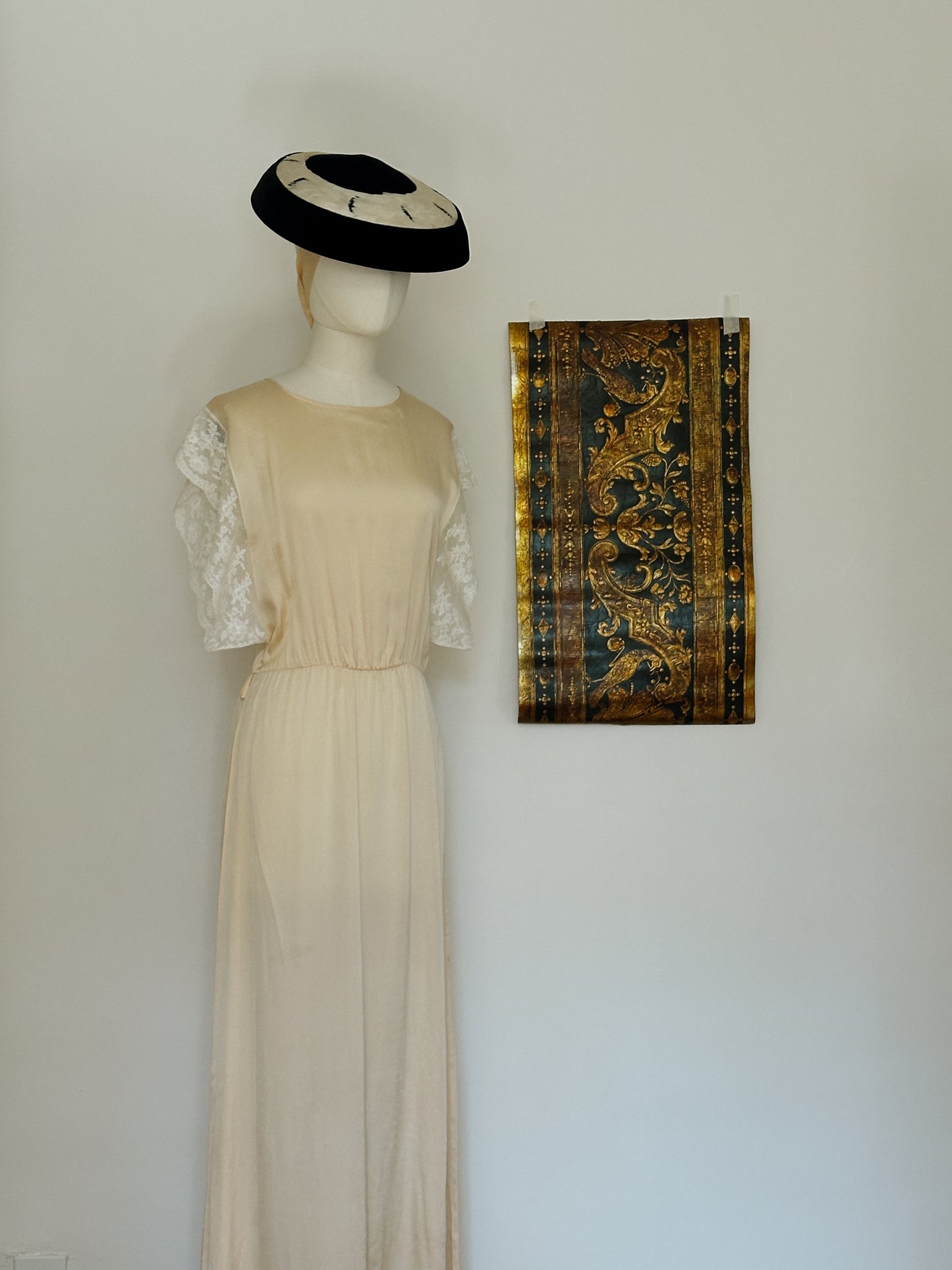 Nina Ricci Silk & Lace Dress 