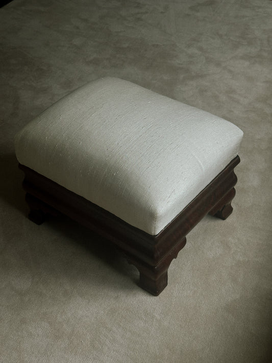 Woven Silk Footstool