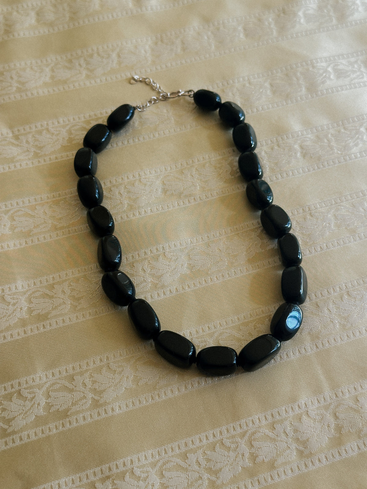 Black Onyx Beaded Necklace