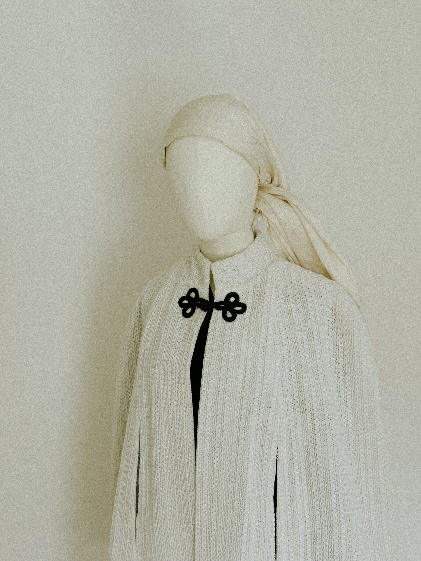 White Knitted Cape