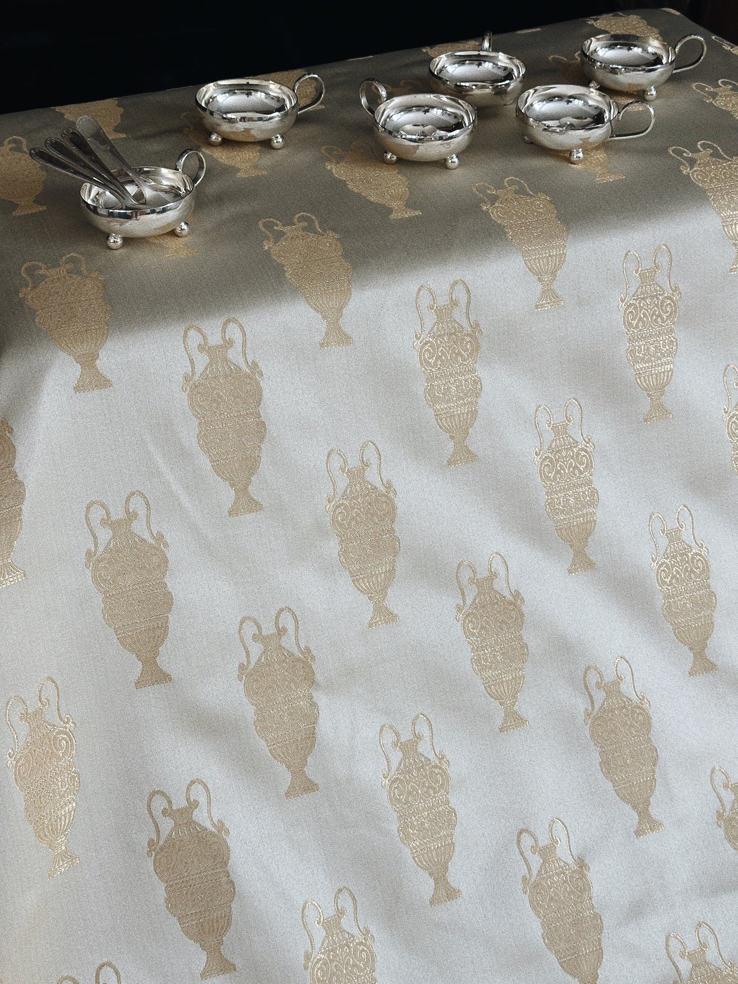 Satin Amphora Motif Fabric