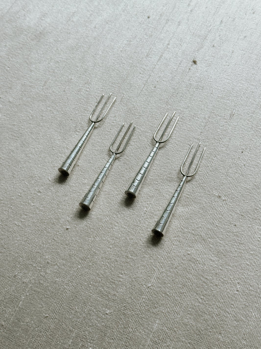 Set of Four Sterling Appetizer Forks