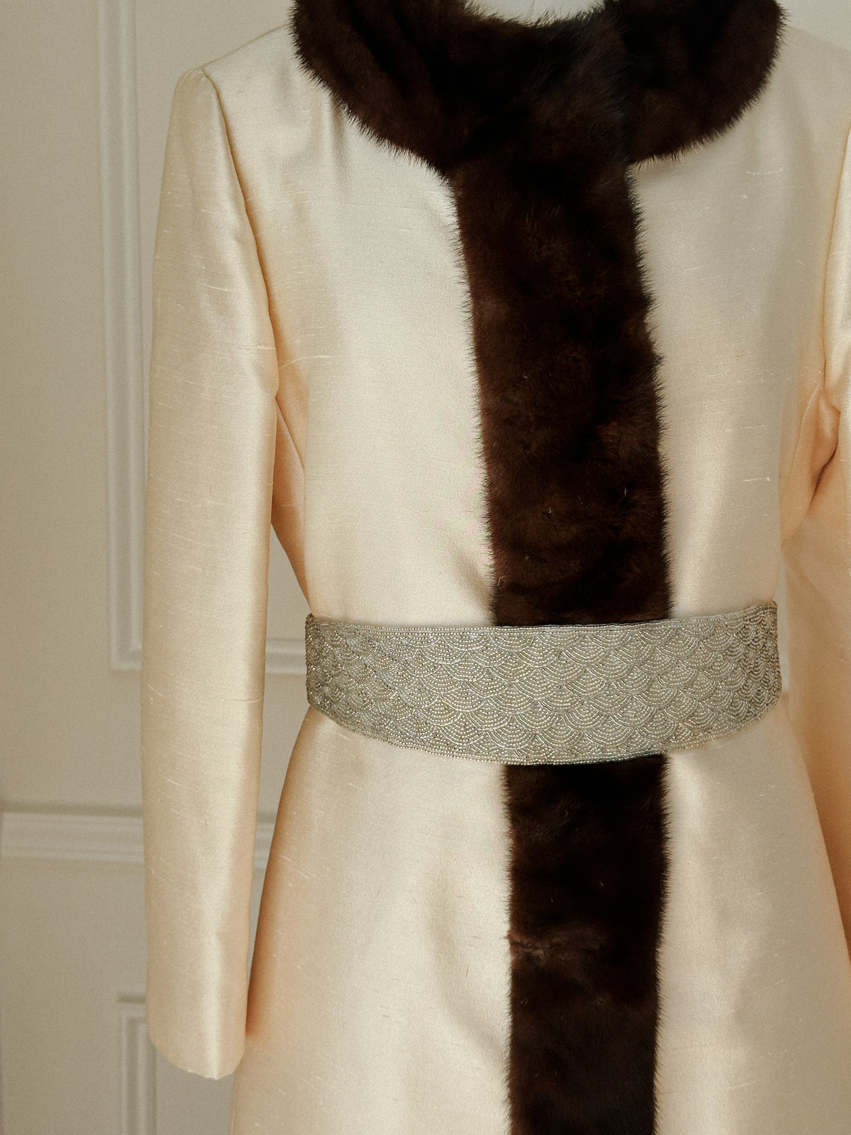 Beaded Cummerbund Belt 