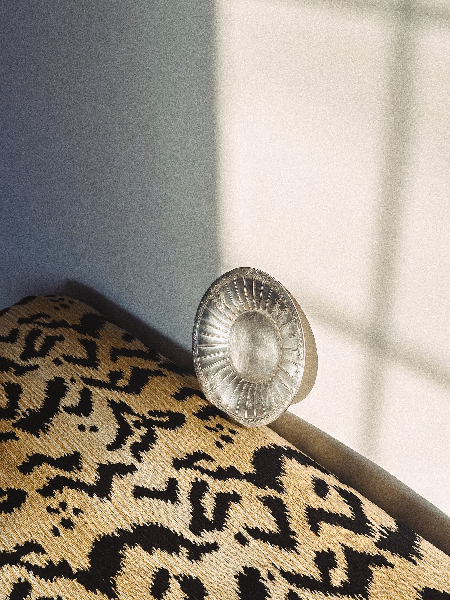 Silver plated Gallia dish by Christofle