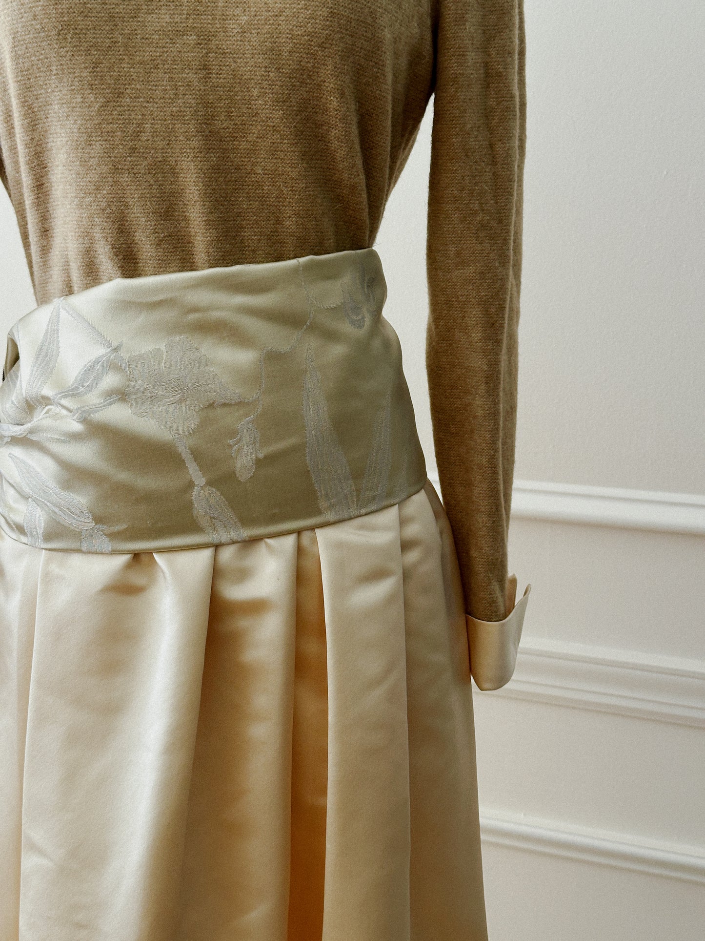 Italian Satin Brocade Fabric