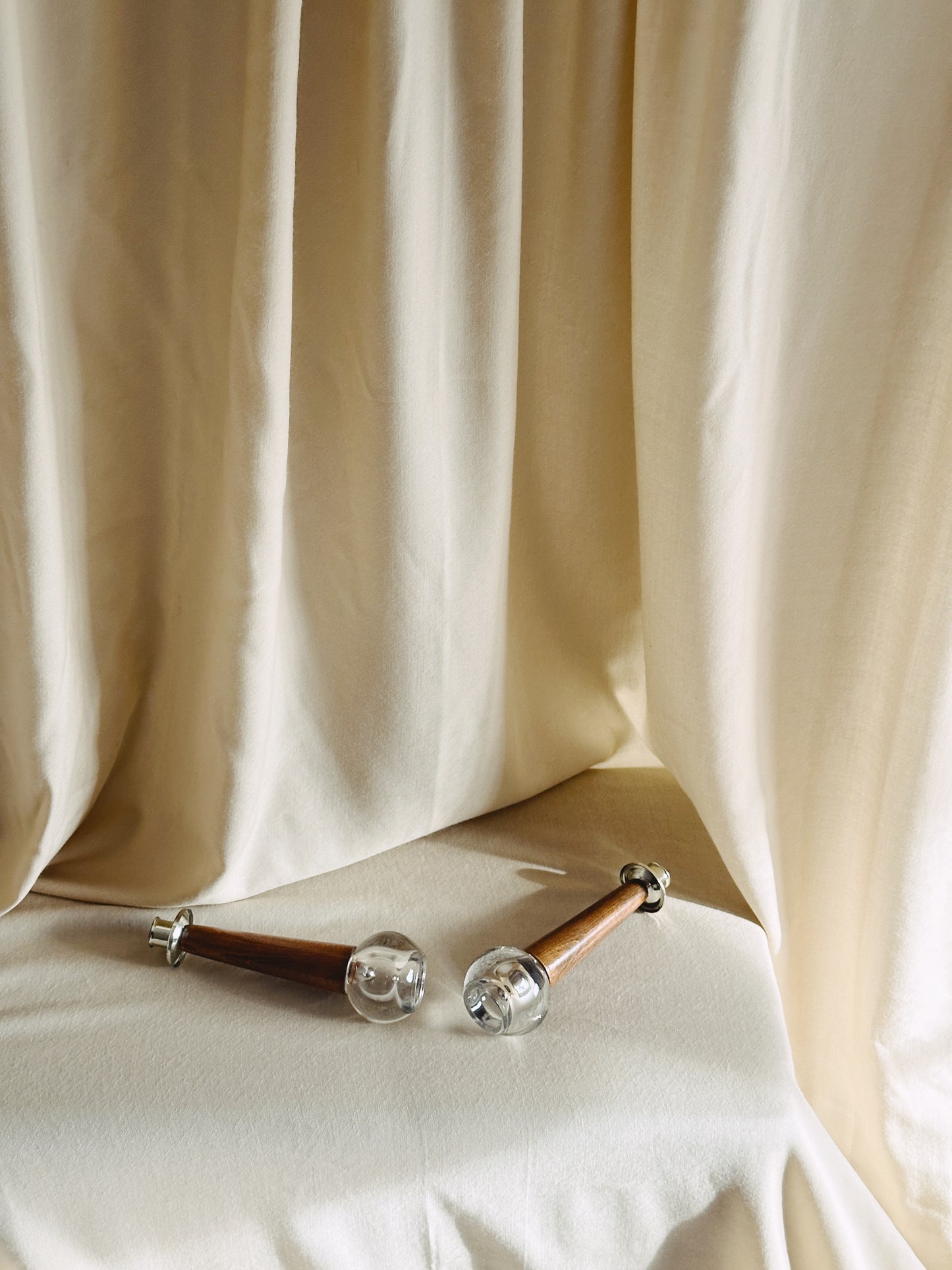 Mid-Century Candlestick Holders, Pair 