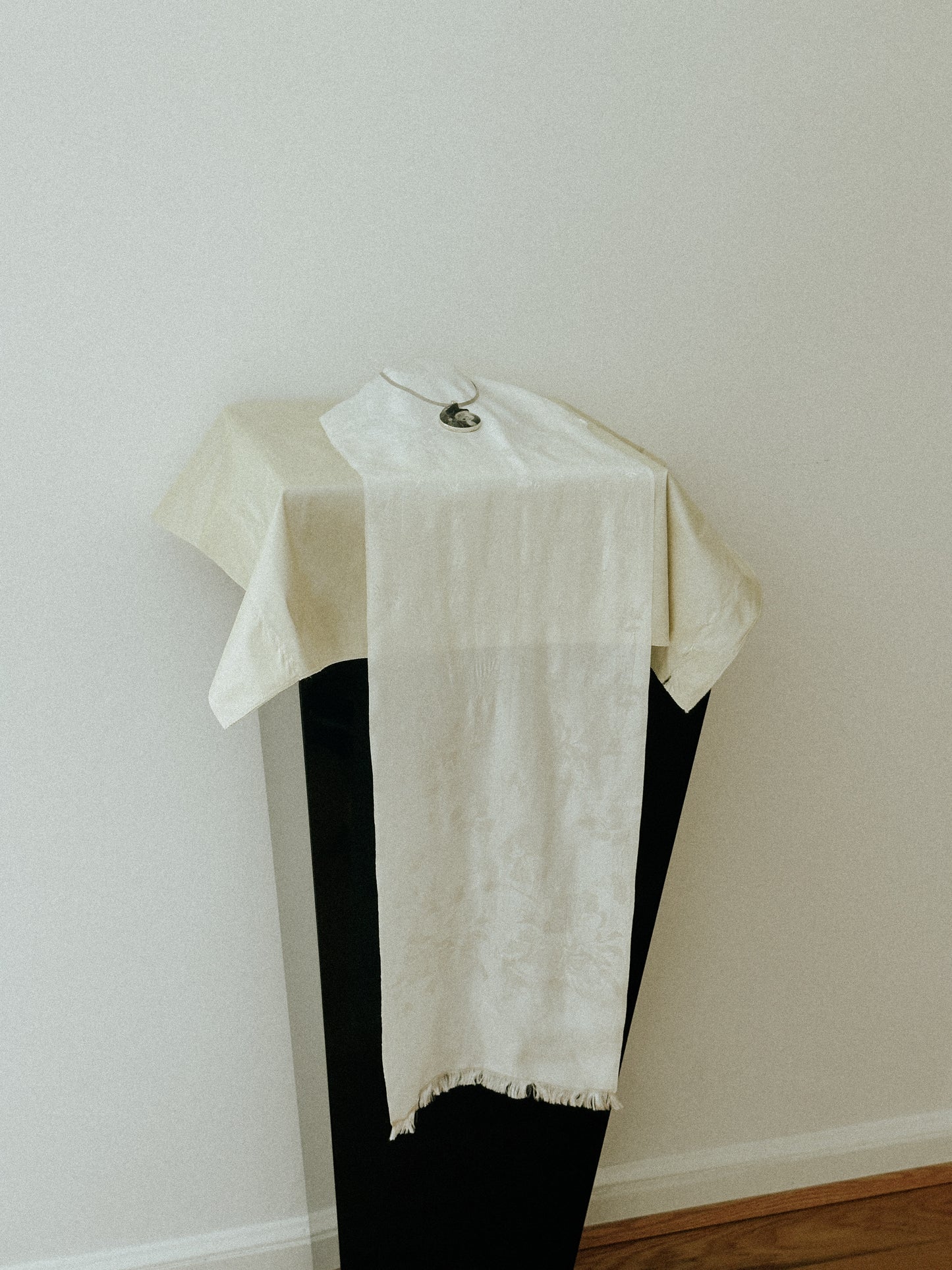 Sterling and Jasper Stone Pendant Necklace