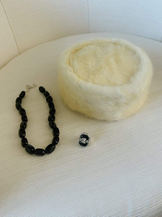 Black Onyx Beaded Necklace